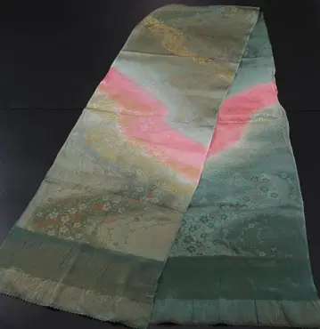 중고 오비 새상품급 금채 사용  복숭아색 d601