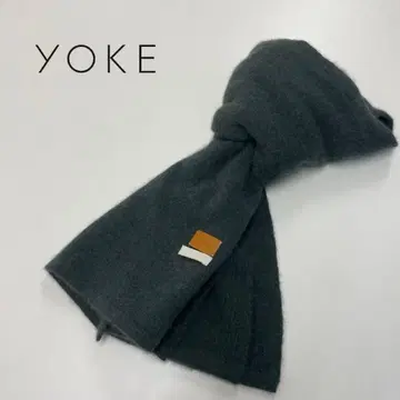 [ yoke ] 울 머플러 다크 그린 새상품급