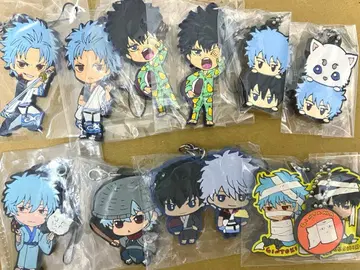 은혼 사카타 히지카타 러버 키링 마스코트 묶음 판매