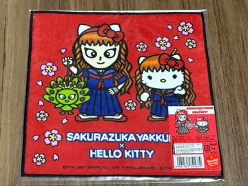 [ 새상품 ] 사쿠라즈카 얏쿤 x 헬로키티 미니 타월 레어 지역 한정