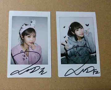 나카가와 루카 FRUITS ZIPPER 후루파 친필 사인 폴라로이드 2점