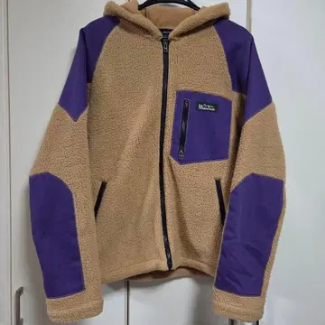 MANASTASH 플리스 자켓 베이지/퍼플