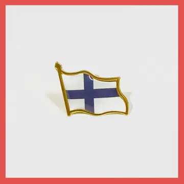 핀란드 오사카 간사이 만박 2025 스태프 핀 배지