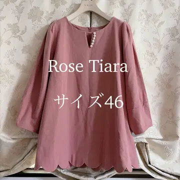 새상품급 빅 사이즈 로즈 티아라 펄 스캘럽 튜닉