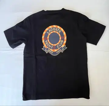 LACOSTE 라코스테 로고 자수 YACHT CLUB 백 프린트 티셔츠