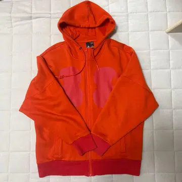 adidas x marimekko 오렌지 풀 집업 후드티