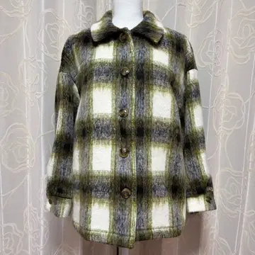 Anne's pocket 아우터 자켓 체크 그린