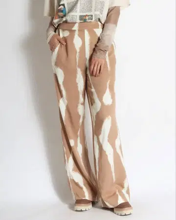 NUMPH 타이다이 패턴 스트레이트 팬츠 COQULE