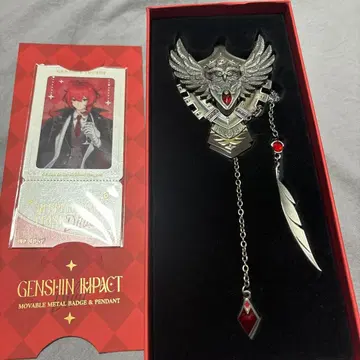 원신 찬란한 밤의 연회 딜루크 가동식 메탈 배지 특전 포함