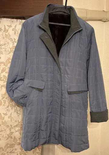 LL 사이즈 폴리에스테르 롱 코트