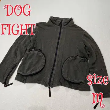DOG FIGHT 도그 파이트 지퍼 맨투맨 M y2k 빈티지