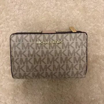 MICHAEL KORS 마이클코어스 지갑 이단 접이식 핑크 화이트