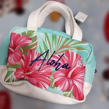 Aloha 하이비스커스 패턴 토트백