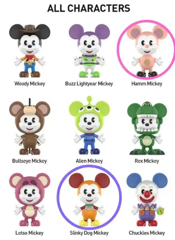 팝마트 미키 햄 슬링키 픽사 토이스토리 피규어