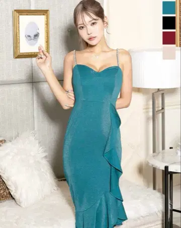 jewels 블루그린 드레스 미디엄