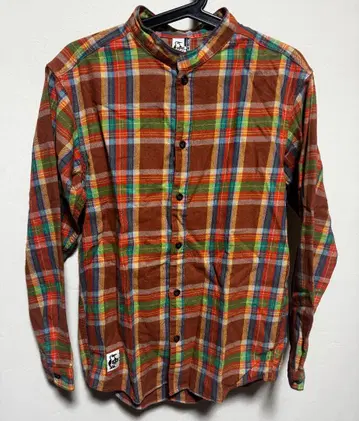 참스 버튼 프론트 허리케인 플란넬 셔츠 L 여성용 새상품 브라운