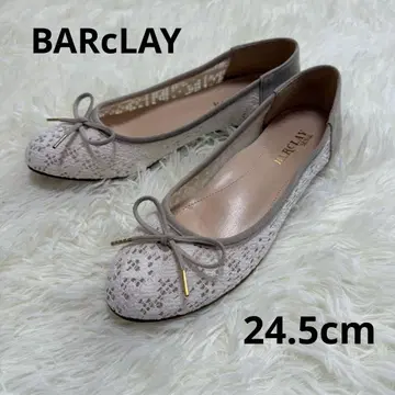 BARCLAY 버클레이 튤 레이스 발레 슈즈 아이보리 24.5cm