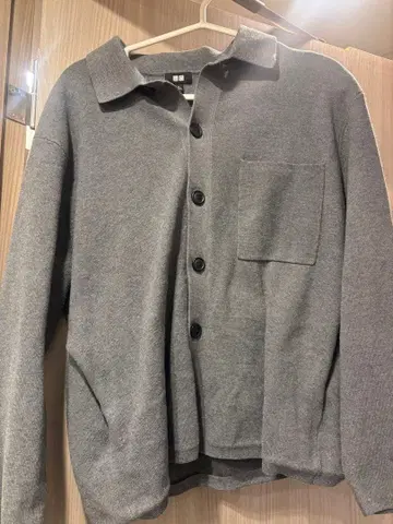 유니클로 메라노 리브 셔츠 가디건