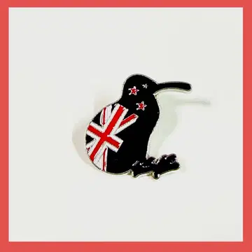 키위 블랙 뉴질랜드 오사카 간사이 만박 2025 스태프 핀 배지