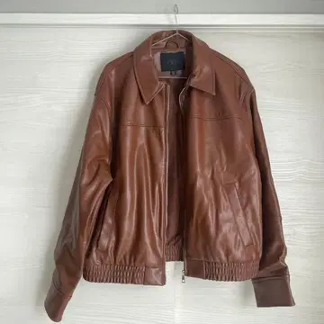 ZARA 브라운 가죽 자켓