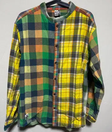 참스 버튼 프론트 허리케인 플란넬 셔츠 사이즈 L 남성용 새상품 크레이지