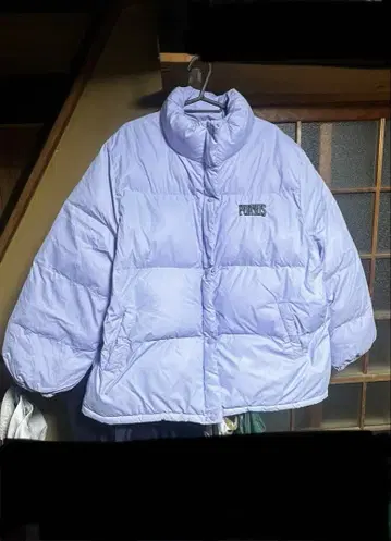 연보라 박스 실루엣 다운 자켓 사이즈 2