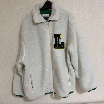 LACOSTE 플리스 자켓 화이트