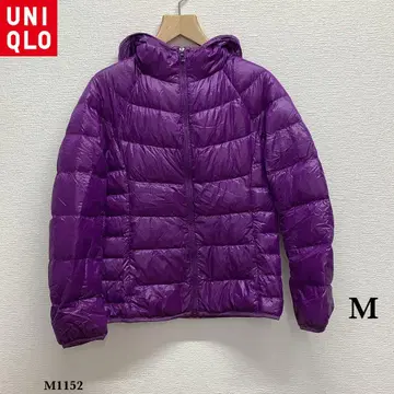 UNIQLO 유니클로 울트라 라이트 다운 자켓 후드 부착 M 퍼플