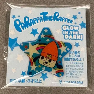 파라파라 래퍼 핀 배지