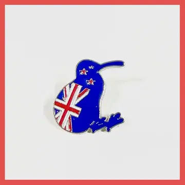 키위 파랑 뉴질랜드 오사카 간사이 만박 2025 스태프 핀 배지