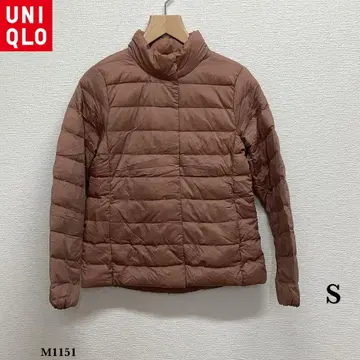 유니클로 울트라 라이트 다운 자켓 S 핑크 베이지