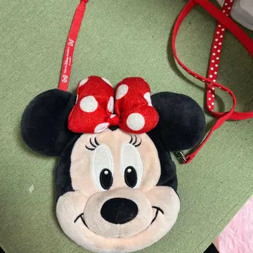 미니 마우스 파우치 투명 포켓 부착