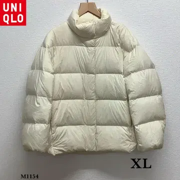 유니클로 파우더 소프트 다운 자켓 XL 아이보리