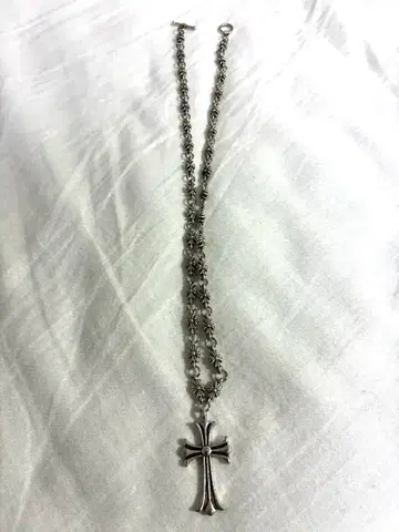 y2k 실버 십자가 크로스 참 목걸이