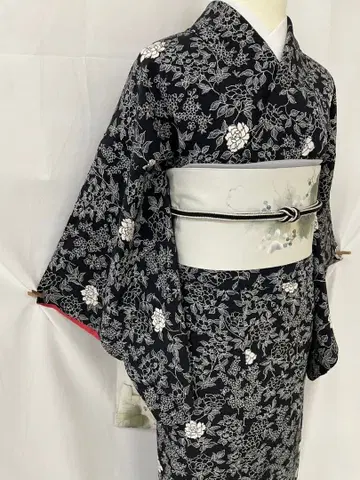 [ 연말연시 외출용 ] 순수 실크 모노톤 코몬 단품