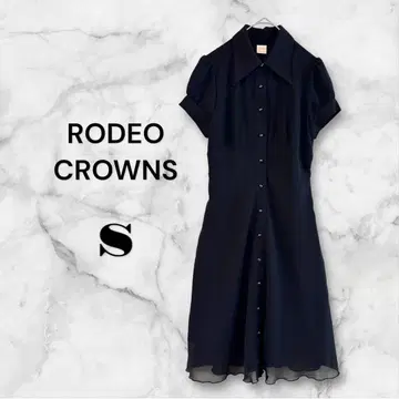 로데오 크라운 [S] 블랙 원피스 포멀 청순 시어 페어리