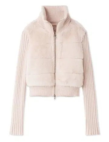 SNIDEL 퍼 니트 블루종 0