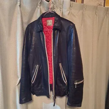 nano & co. 블랙 가죽 싱글 라이더 자켓