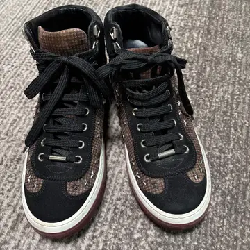 Jimmy Choo 하이컷 스니커즈 블랙/브라운 사이즈 39