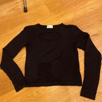 agnes b. 에네스베 니트 블랙 스웨터 size 2 울