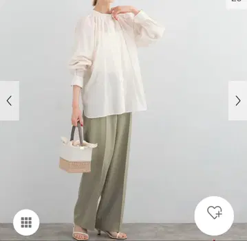 샴브레이 센터 프레스 스트레이트 팬츠 urban researchROSSO