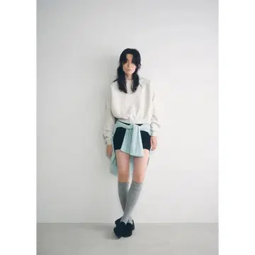 searoomlynn 볼륨 스웨트 쇼트 풀오버