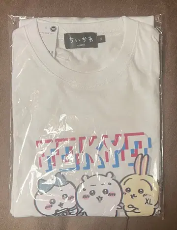 치이카와 도쿄 치이카와 티셔츠 미아 화이트 XL 사이즈