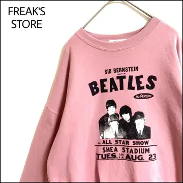 FREAK'S STORE 맨투맨 핑크 Beatles 오버 사이즈