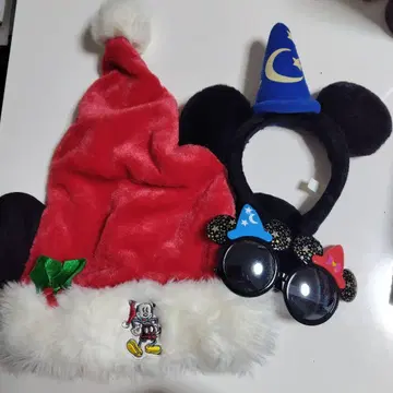 미키마우스 산타 모자 2011년 모델 머리띠, 안경 포함