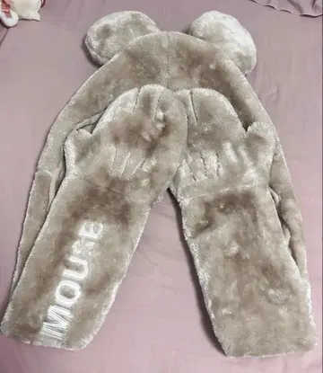 미키마우스 후드 부착 머플러