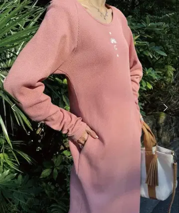 샌드레스 문 원피스 롱 원피스 와플