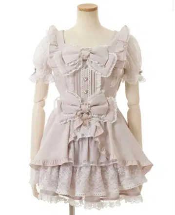 LIZLISA 프론트 카슈쿨 BIG 리본 셋업 소매 고정끈 포함