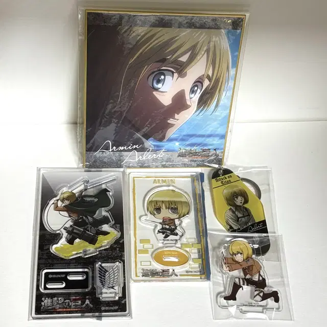 진격의거인 아르민 h상 치미캬라 아크릴 스탠드 키링 디오라마 색지