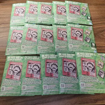 [ 미개봉:15개 ] 원피스 베이스샵 복권 아크릴 블록 참 싹